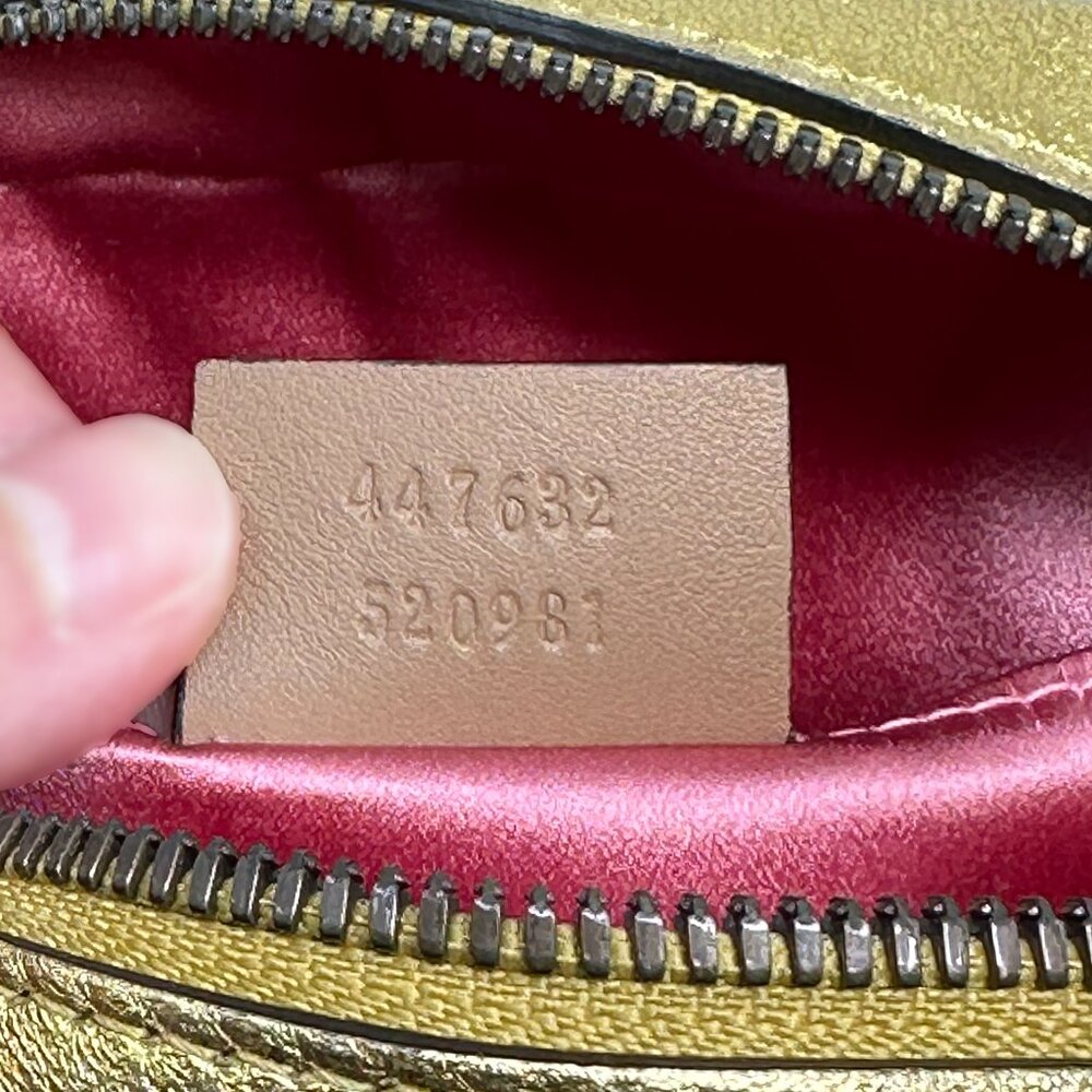 Gucci GG Marmont Pearly Matelassé Leather Crossbody Bag - Picture 8 of 10